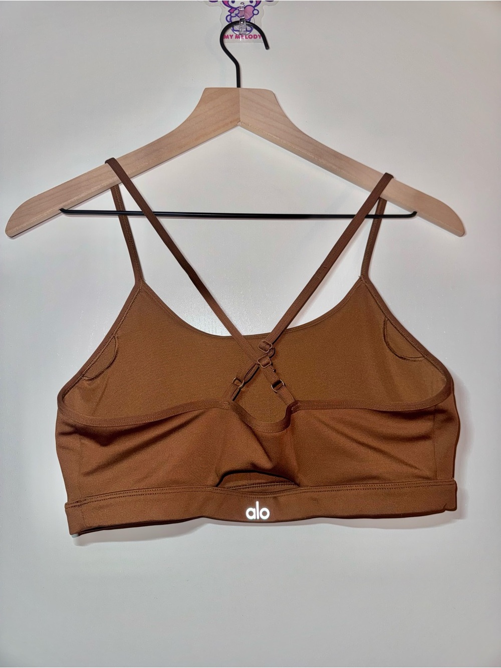 Alo Airlift Intrigue Sports Bra Sun Kissed Brown Women Size Large - Picture 2 of 5
